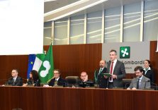 L’arcivescovo di Milano monsignor Mario Delpini in visita al Consiglio regionale lombardo