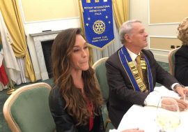 Il Rotary Club Roma Capitale le rende omaggio ad Alessia Zecchini la donna record di profondità marina