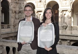 Milano, i premi di laurea in memoria di Giorgio Ambrosoli assegnati a Gaia Donati e Marco Manzetti