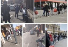 Coronavirus. Cronaca di una lunga attesa in fila