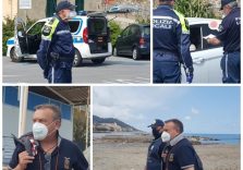 Coronavirus, anche a Diano Marina gran lavoro della Polizia locale per controllare tutto il territorio