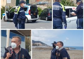 Coronavirus, anche a Diano Marina gran lavoro della Polizia locale per controllare tutto il territorio