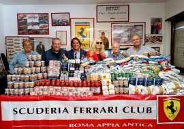 Serata di beneficenza al Club -The Official Ferrari Passion – Club Ferrari Appia Antica con la solidarietà del Cavallino rampante