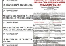 Ripartono i workshop di approfondimento in “Psicologia giuridico forense” del Centro per gli Studi Criminologici Giuridici e  Sociologici