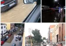 Milano, allagamenti a Niguarda per le forti piogge di stanotte e lo straripamento del Seveso