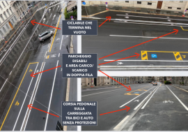 Milano, la pista ciclabile corso Venezia, corso Buenos Aires e viale Monza per Confcommercio è un’assurdità