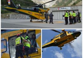 Val d’Aosta, esercitazione congiunta di Soccorso Alpino della Guardia di Finanza e Vigili del Fuoco