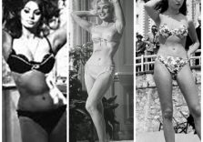In piscina, il bikini a vita alta