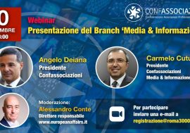 Roma, Confassociazioni presenta il webinar online “Media e Informazione”