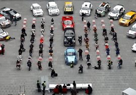 Regione Lombardia, parata di auto storiche per le strade di Milano per il ‘count down’ del ‘Milano Rally Show a Dubai 2021’