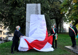 Milano, in piazza Repubblica inaugurato il monumento in ricordo dei martiri delle foibe e degli esuli istriani, fiumani e dalmati