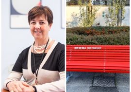 Giornata contro la violenza sulle donne, al Gaetano Pini di Milano inaugurata la Panchina rossa