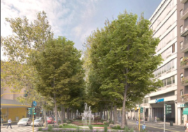 Milano, nuova vita per l’aiuola centrale di viale Jenner che ospitava l’acquedotto