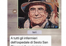 Gli auguri di Al Bano al personale medico dell’Ospedale di Sesto San Giovanni