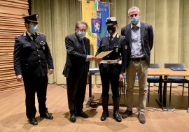 Covid 19, attestati di benemerenza ad agenti di Polizia locale di Merate da parte di Regione Lombardia