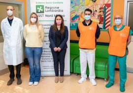 Vaccinazioni anti-Covid a persone estremamente fragili: visita di Regione Lombardia al Centro Arcobaleno di Sesto San Giovanni