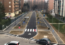 Milano, finiti i lavori di restauro in via Celio con alberi, posti auto e nuovi marciapiedi