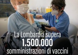 Vaccinazioni, inviati 115mila sms e 50.000 telefonate per appuntamenti agli over 80 in Lombardia