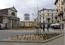 Milano, cambia volto piazza San Luigi con le aree pedonali e tanto verde