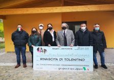 Lara Magoni torna in visita a Tolentino nelle Marche dopo il sisma del 2016