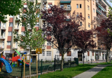 Milano, conclusa la riqualificazione di piazza Schiavone con più spazio e verde