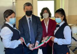 Milano, il ministro Orlando inaugura i nuovi laboratori di cucina del Centro di Formazione San Giusto