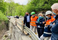 Procedono bene i lavori del nuovo ponte di Taleggio finanziato dalla Regione