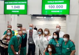 Vaccinazioni, a Palazzo Scintille di Milano somministrata la dose centomila