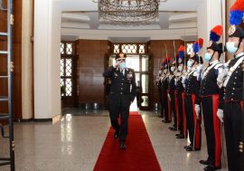 Il comandante dell’Arma dei Carabinieri Teo Luzi in visita al Comando Legione Sardegna