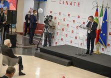 Milano, alla presenza di Mattarella inaugurata la nuova area imbarchi dell’aeroporto di Linate