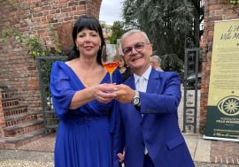 Fiori d’arancio per il presidente di Milano PerCorsi Marcello Guadalupi e la commercialista Laura Pigoli