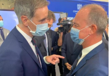 Gli auguri del presidente del Consiglio regionale lombardo Alessandro Fermi a Francesco Buzzella eletto presidente di Confindustria Lombardia