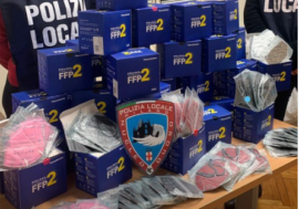 Milano, sequestrate in via Dagna dalla Polizia locale 1050 mascherine FFP2 vendute abusivamente