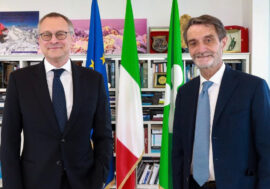 Milano, il governatore Fontana incontra il presidente di Confindustria Bonomi