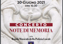 Milano, concerto della banda della Polizia locale al Cimitero Monumentale