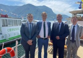 Il presidente del Consiglio regionale lombardo incontra i vertici della Società navigazione del Lago di Lugano
