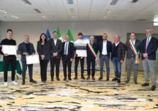 Il Consiglio regionale lombardo premia i ciclisti Alessandro Covi, Stefano Oldani e il ct azzurro Marco Villa