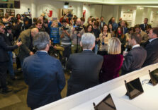 Regione Lombardia, il governatore Fontana incontra i giornalisti per lo scambio degli auguri natalizi