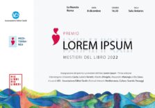 Festival letterario “Mediterranea”, a Roma il premio ‘Lorem ipsum’ per i lavoratori dell’editoria