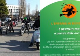 Per i bambini ricoverati negli ospedali milanesi la Befana arriva in bicicletta