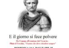 Franco Cavalleri racconta Plinio il Vecchio con il libro ‘E il giorno si fece polvere’