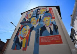 Milano, in via Lupetta inaugurato murale dei sindaci che hanno fatto la storia