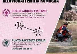 Milano al fianco dell’Emilia Romagna con la Croce Viola per raccolta di beni primari