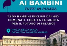 Milano, sit-in di Noi Moderati davanti a Palazzo Marino per protestare per l’emergenza asili nido