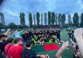 Festa grande alla Rondò Dinamo di Sesto San Giovanni per la vittoria del Campionato e ritorno in Prima Categoria