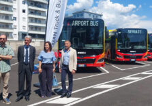 Presentati a Bergamo 7 nuovi bus ibridi per trasporto pubblico a emissioni zero