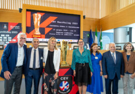 Milano, a Palazzo Lombardia svelata la Coppa di Eurovolley 2023