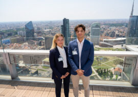Ingrid Garosi e Davide Fanciulli, rappresentanti dell’Italia nel G7 e nel G20 dei giovani, visitano Regione Lombardia