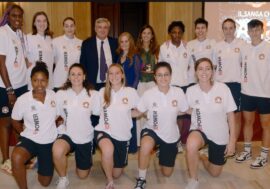 Presentata a Palazzo Marino la squadra di basket femminile Repower Sanga Milano che torna in Serie A1