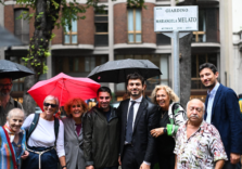 Milano, il giardino di piazza Mirabello dedicato a Mariangela Melato